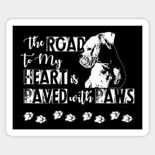 Paved with Paws Sticker